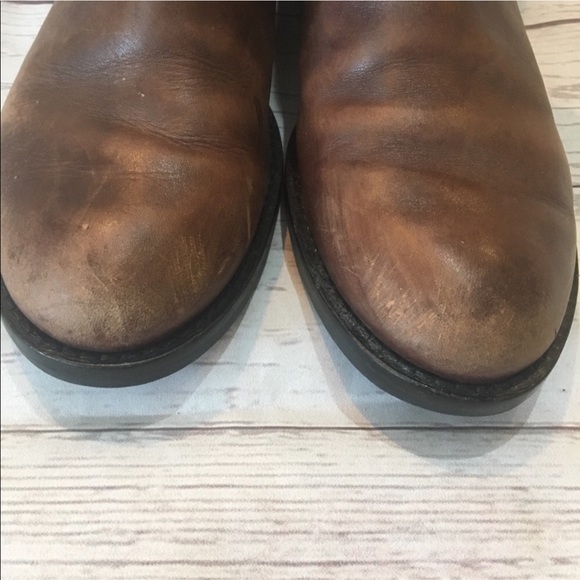 Ecco Buckle Wrap Chestnut Leather Boots - Picture 4 of 7